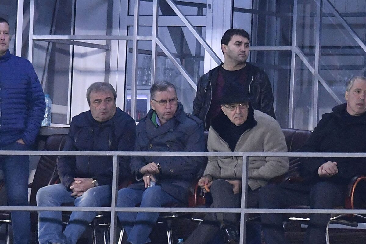 Ionuț Luțu, alături de Gigi Becali, la un  meci