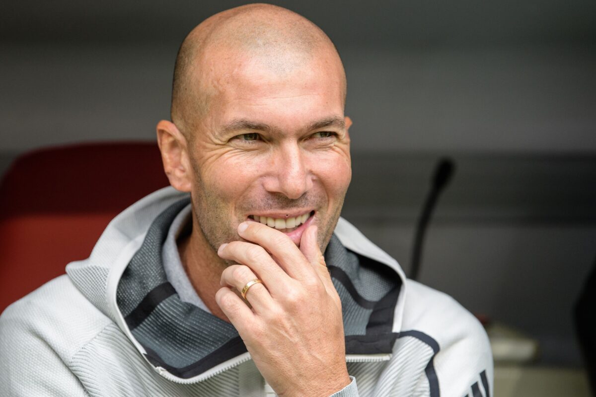 Zinedine Zidane, în timpul unui amical