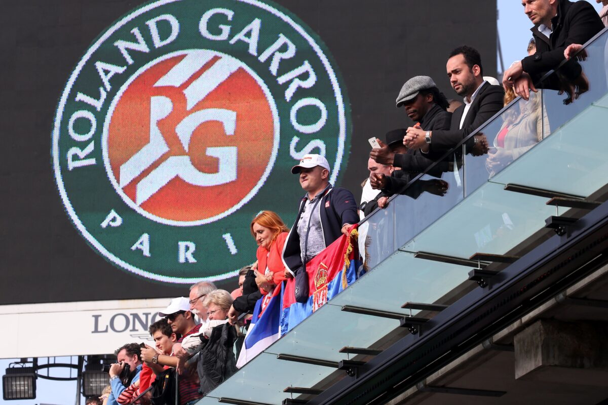 Spectatori în tribune la Roland Garros