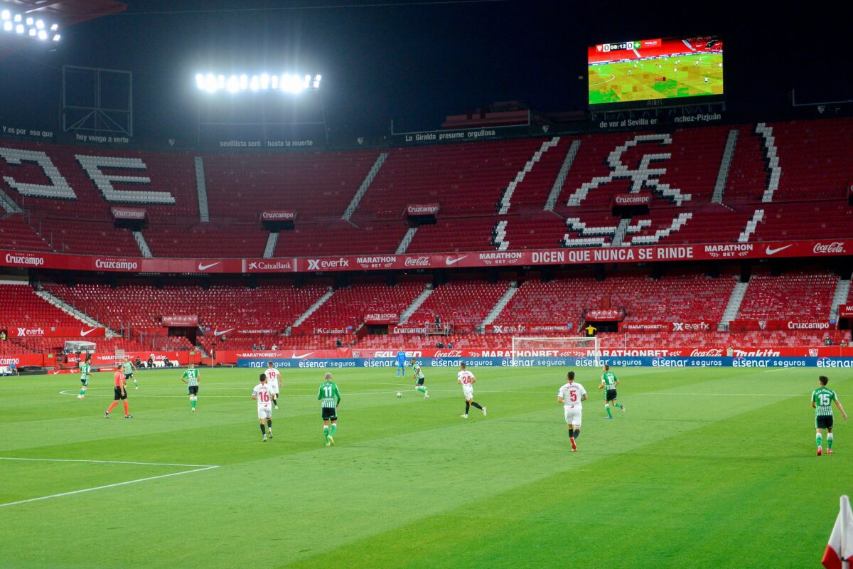Imagine din meciul Sevilla-Betis