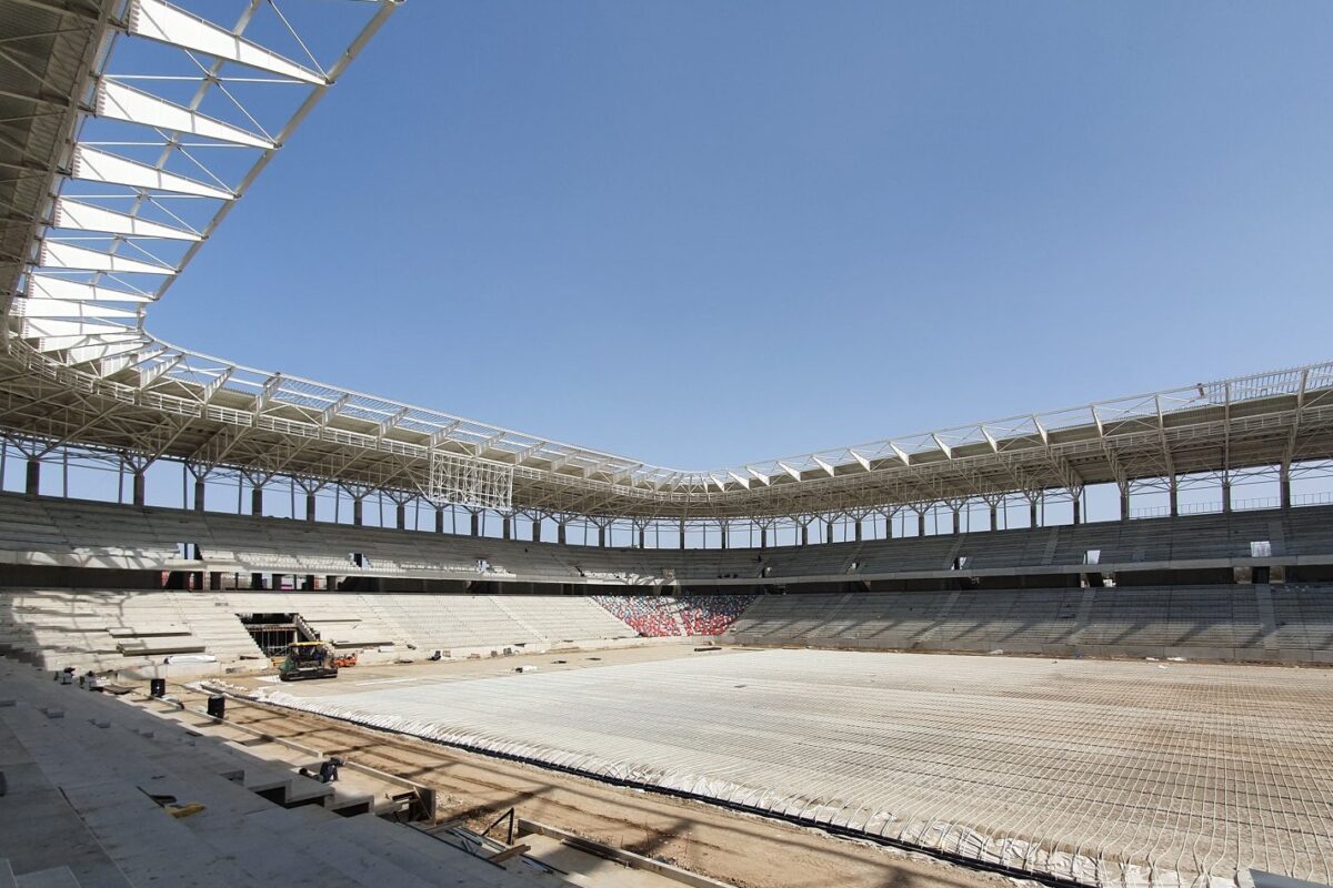 Stadionul Steaua este gata în proporţie de 80%. Becali este interzis pe noua arenă