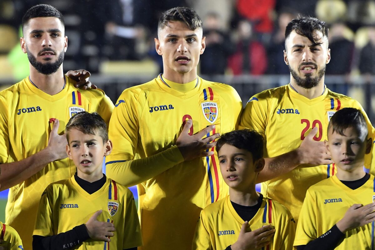 George Ganea, în tricoul naționalei U21 a României