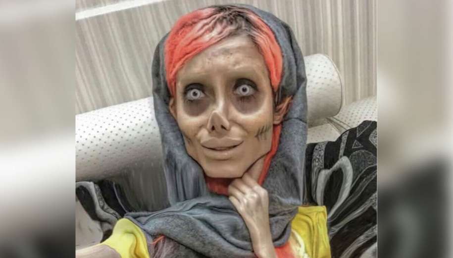 Femeia care s-a transformat în ”Zombie Angelina” a fost infectată cu Coronavirus! Ce se întâmlpă cu ea