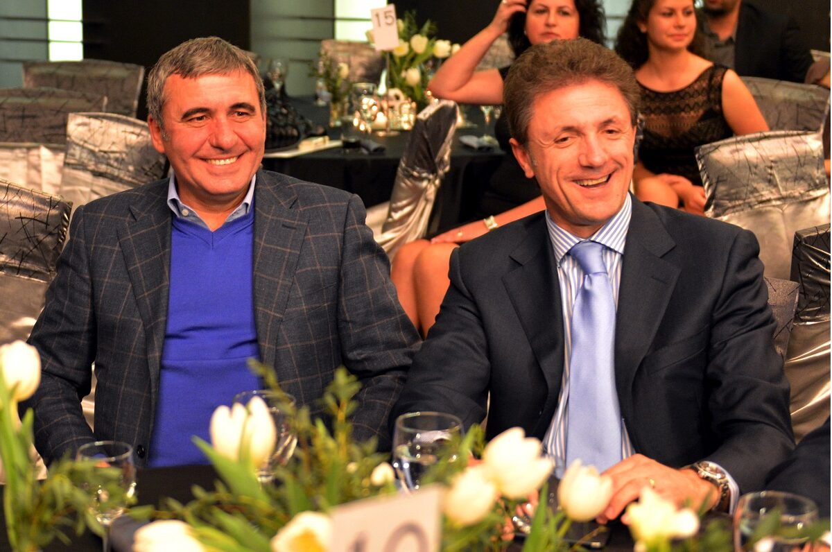 Gică Hagi și Gică Popescu, la masă