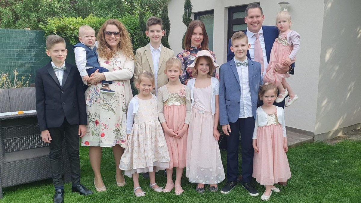 Marton Joob și soția sa au zece copii