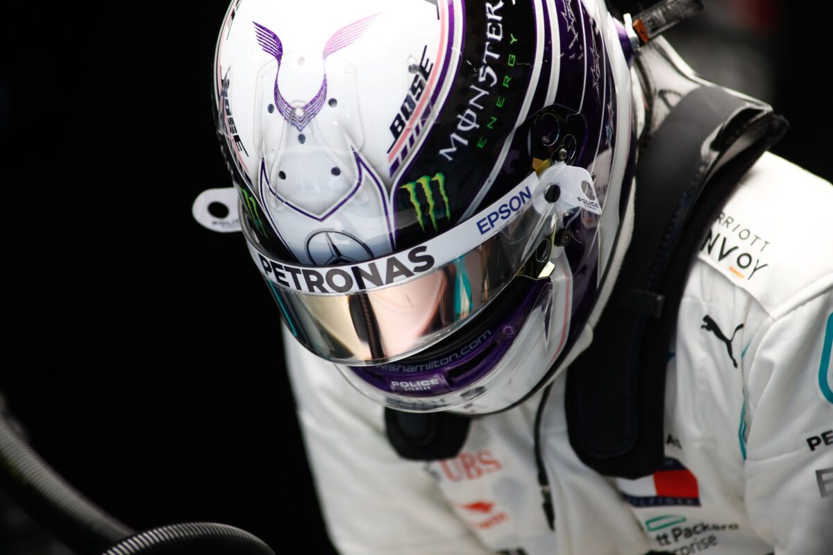 Lewis Hamilton, în timpul unor teste