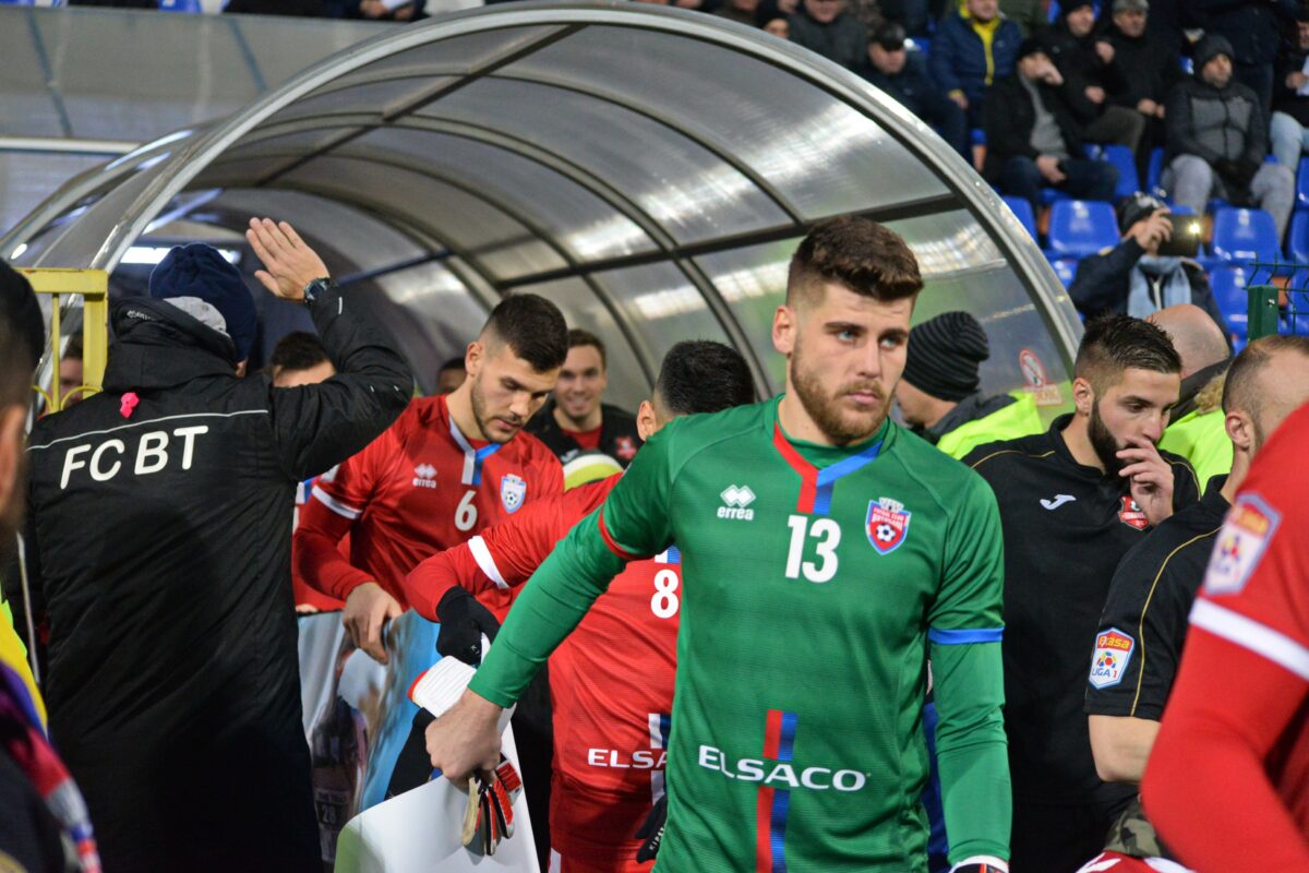 Jucătorii de la FC Botoşani, în timpul unei partide