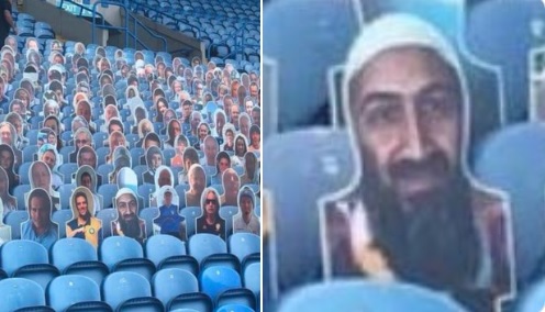 Gafă de proporţii! Imaginea lui Osama ben Laden, pe un stadion de fotbal din Anglia. Reacţia imediată a organizatorilor