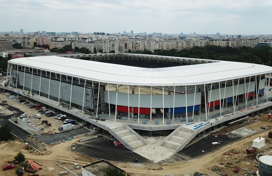 FOTO | Sectoarele stadionului Steaua vor fi denumite după fostele glorii! Primele nume inscripţionate. Noi imagini de la arena din Ghencea