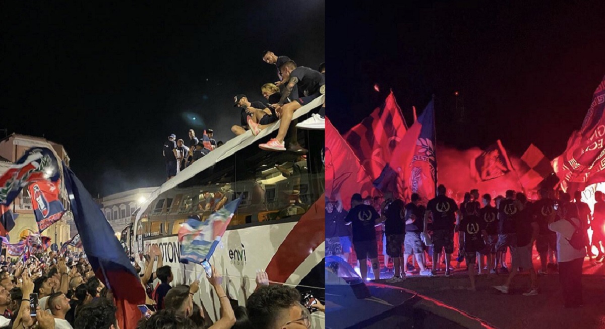 VIDEO | Promovarea lui Crotone a fost sărbătorită pe străzi. Fanii au uitat de distanţarea socială şi au petrecut alături de jucători