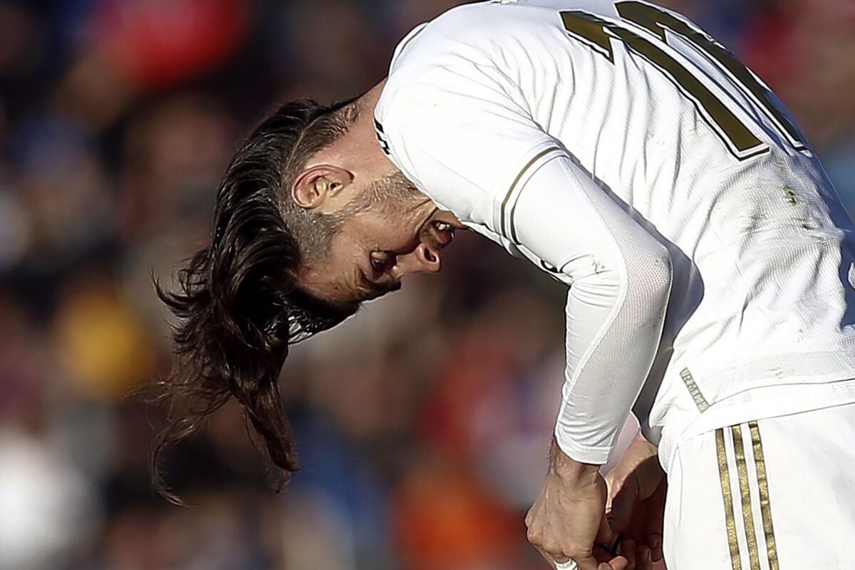Gareth Bale, în timpul unui meci pentru Real Madrid