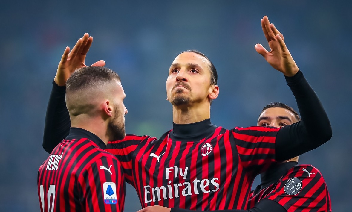Zlatan Ibrahimovic într-un meci pentru AC Milan