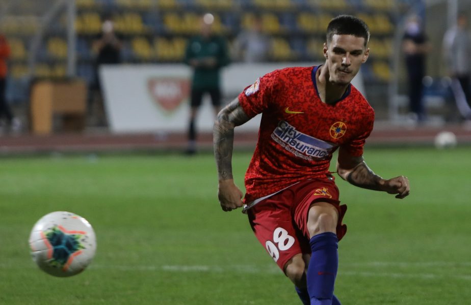 FCSB – FC Argeș 3-0. Hat-trick-ul lui Dennis Man rezolvă meciul pentru ”roș-albaștri”. Straton, debut de senzație la FCSB