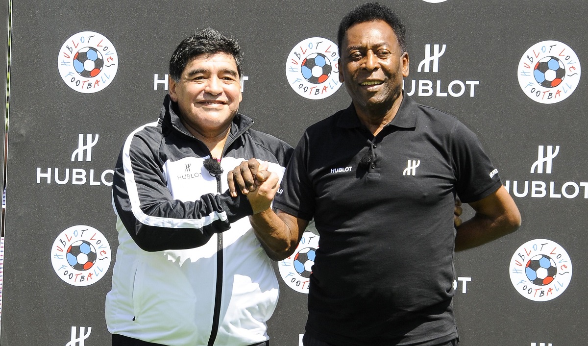 Diego Maradona a făcut o poză alături de Pele