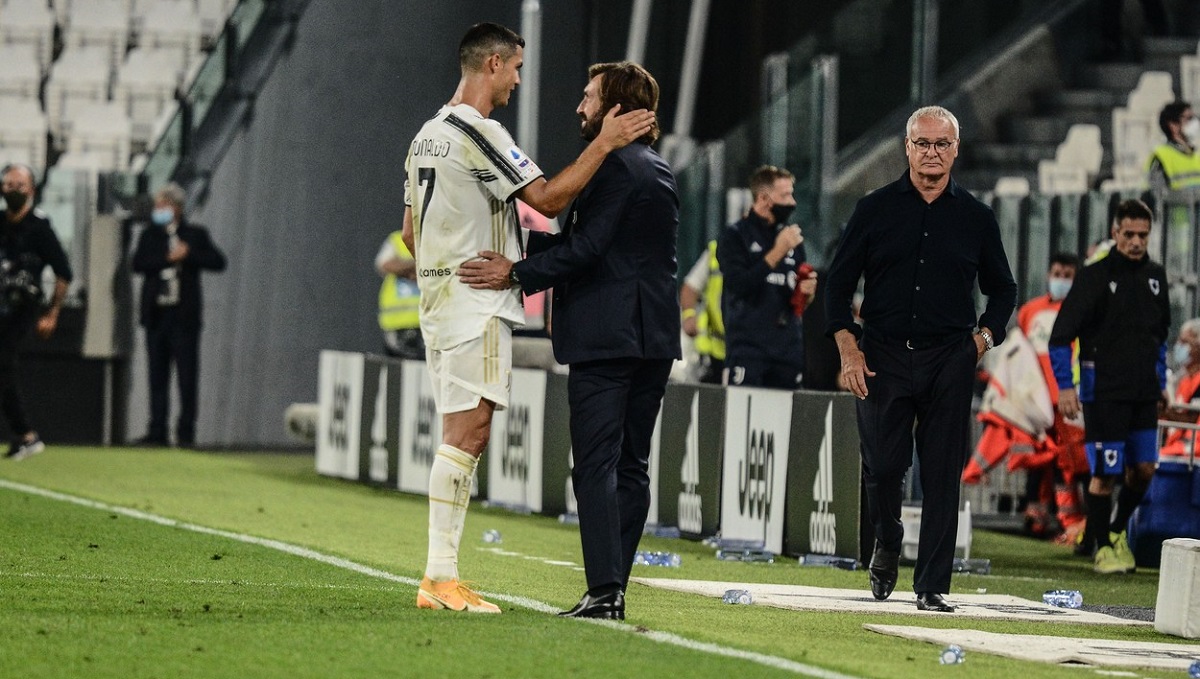 Cristiano Ronaldo, alături de Andrea Pirlo