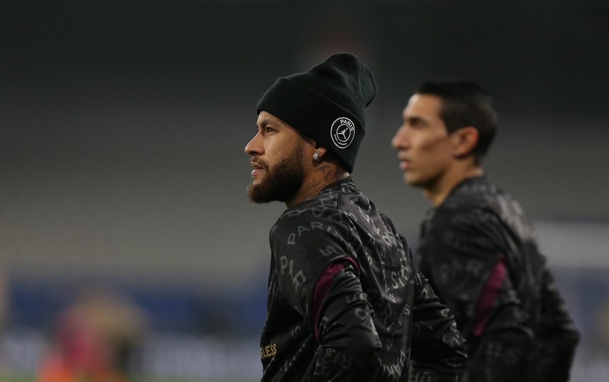 Neymar în timpul unui meci de Champions League pentru PSG
