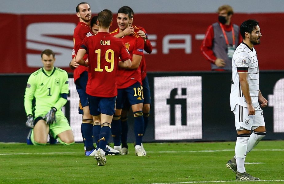 Rezultat halucinant în Liga Națiunilor! Spania – Germania 6-0. La Roja i-a făcut pe nemți să vadă stele verzi