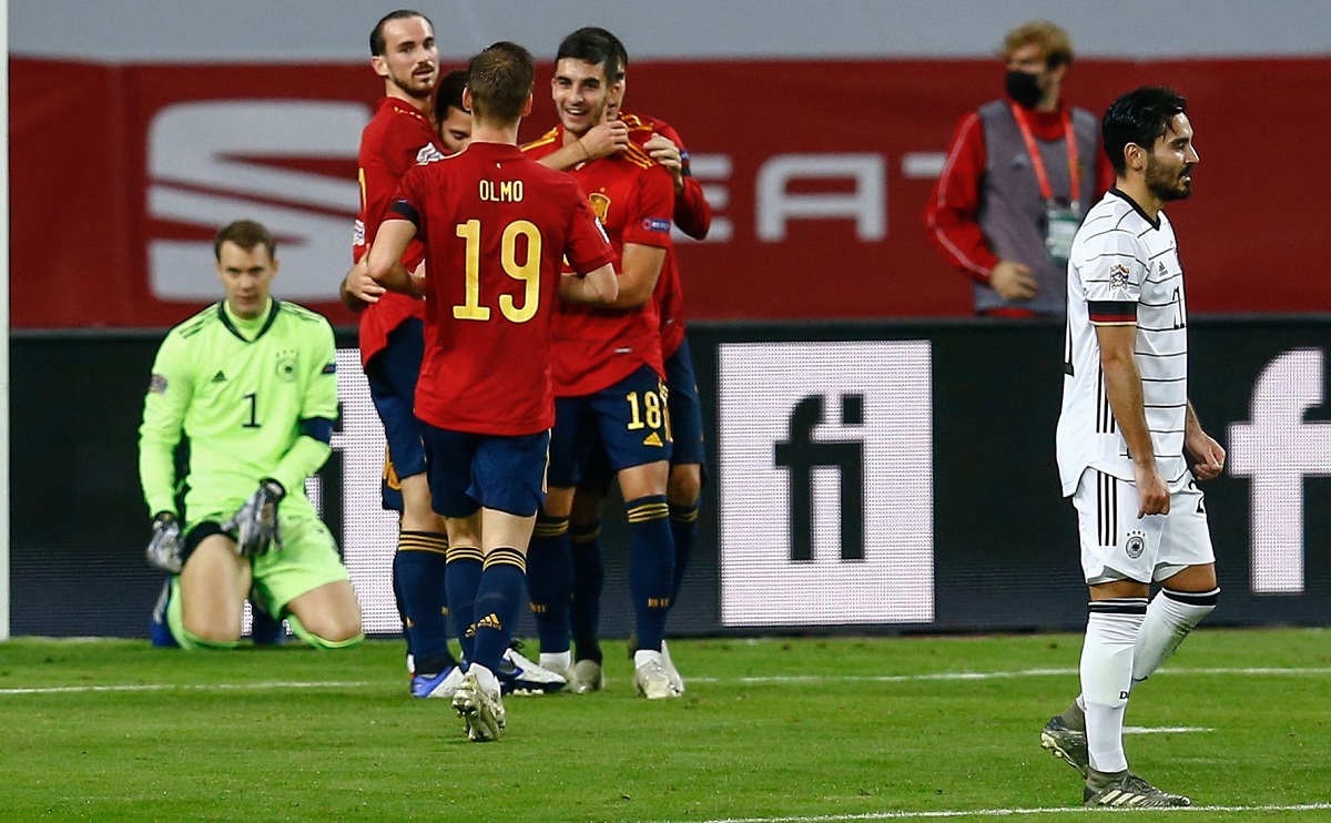 Rezultat halucinant în Liga Națiunilor! Spania – Germania 6-0. La Roja i-a făcut pe nemți să vadă stele verzi