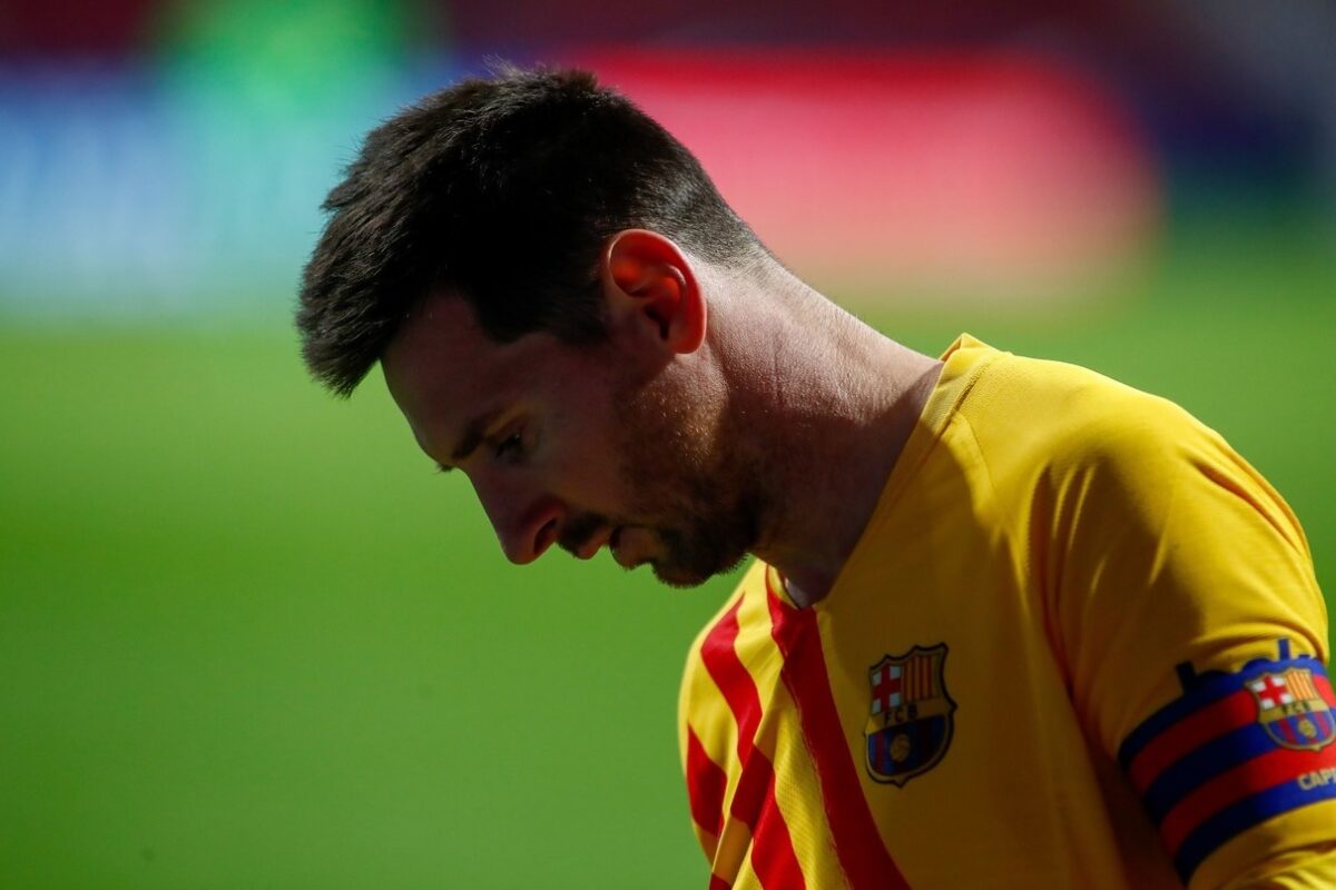 Lionel Messi în timpul unui meci pentru Barcelona