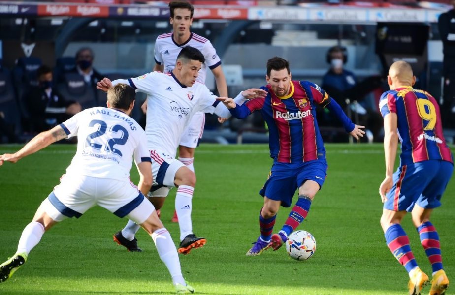 Lionel Messi a dat cu Osasuna un gol în oglindă cu unul marcat de Diego Maradona. Imaginile care au devenit virale în toată lumea