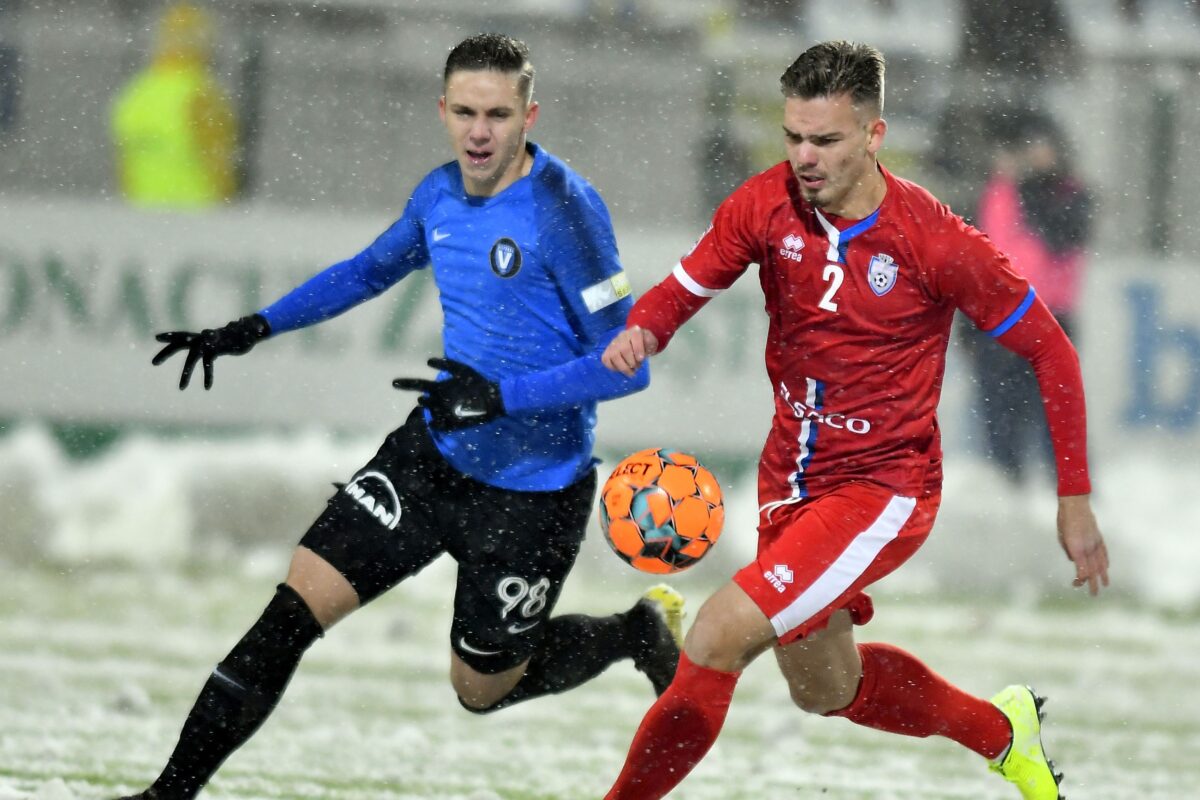 Denis Haruț în timpul unui meci dintre FC Botoșani și FC Viitorul