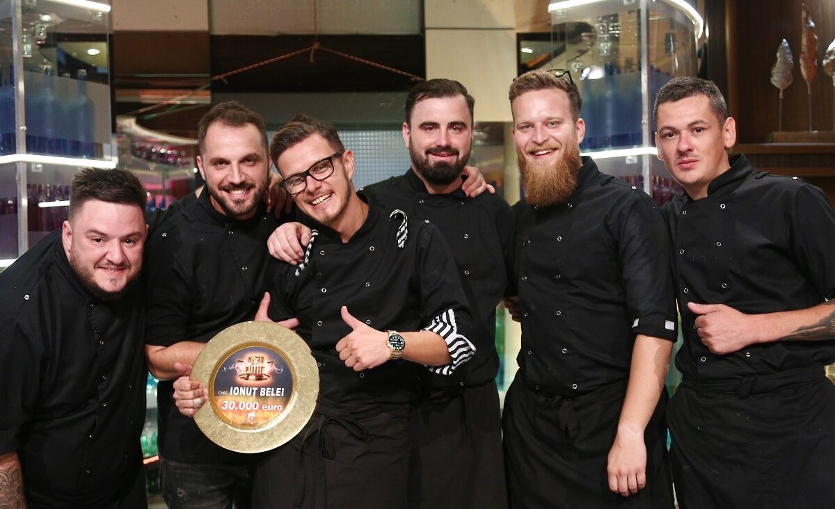 Ionuț Belei este marele câștigător al sezonului 8 Chefi la cuțite. Finala a obținut cele mai mari cifre de la lansarea show-ului