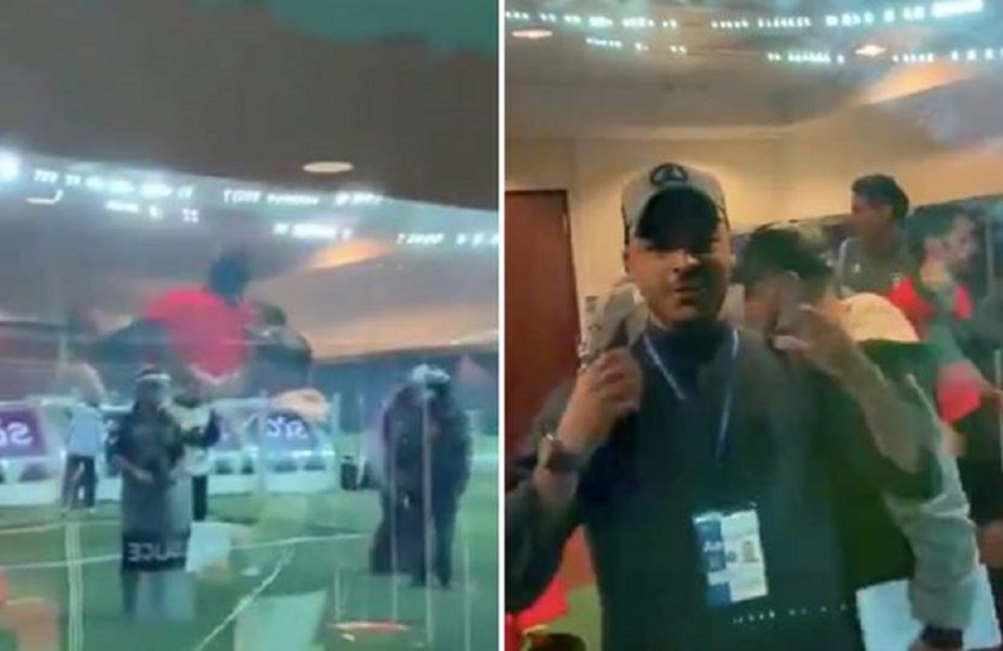 VIDEO | Momente unice în fotbal! Au câştigat Cupa, apoi au sărbătorit cu arbitrul în loja oficială! De bucurie, l-au aruncat pe braţe
