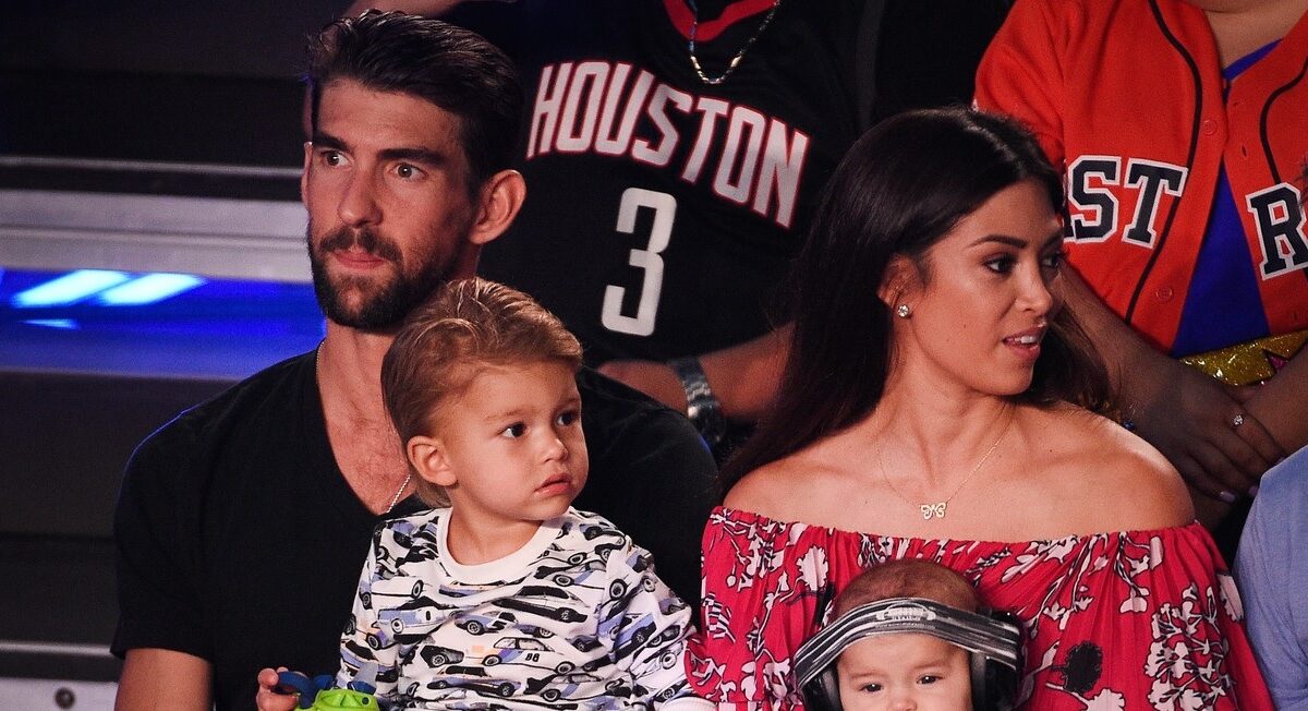 Michael Phelps, alături de familie