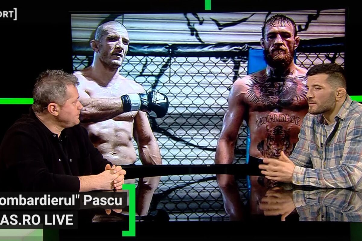 EXCLUSIV AS.ro LIVE | Ion Pascu, uimit la prima luptă cu Conor McGregor: "Bă, ce fac ăştia!". Cum s-a descurcat "Bombardierul" în faţa vedetei din UFC