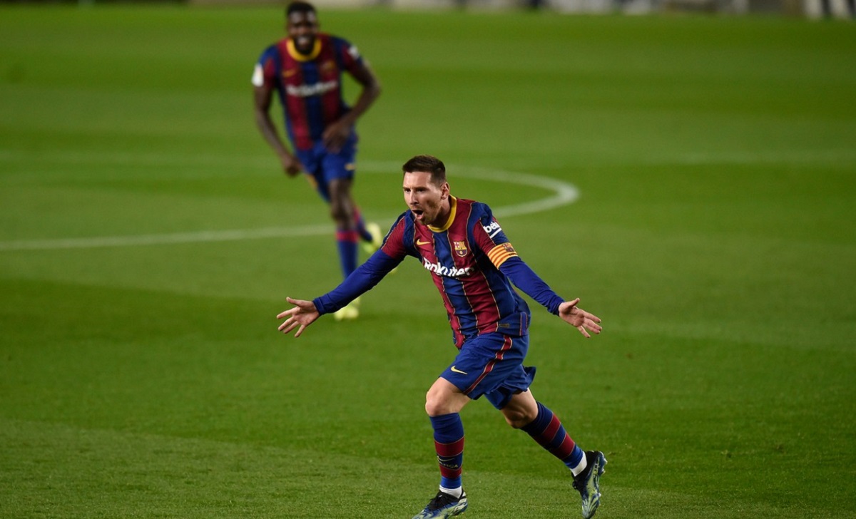 Lionel Messi a sărbătorit golul din meciul de pe Camp Nou
