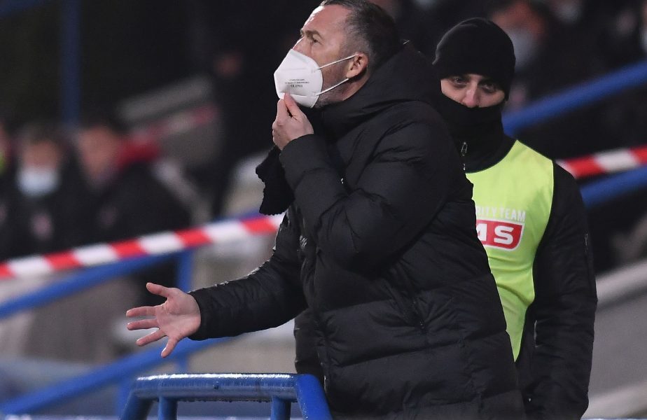 Mihai Stoica a răbufnit în timpul meciului Chindia – CFR Cluj 0-1: "Păi, cum facem cu antebraţul lui Ben Youssef?"