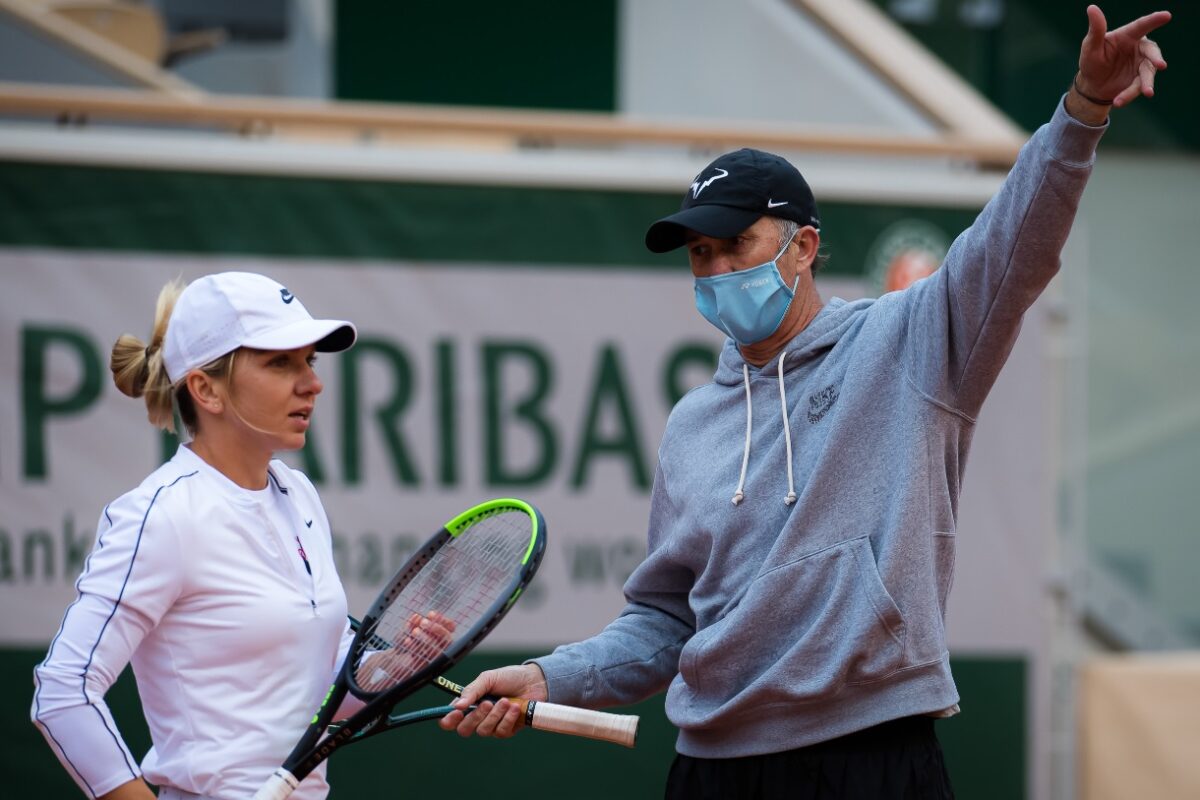 Simona Halep şi Darren Cahill