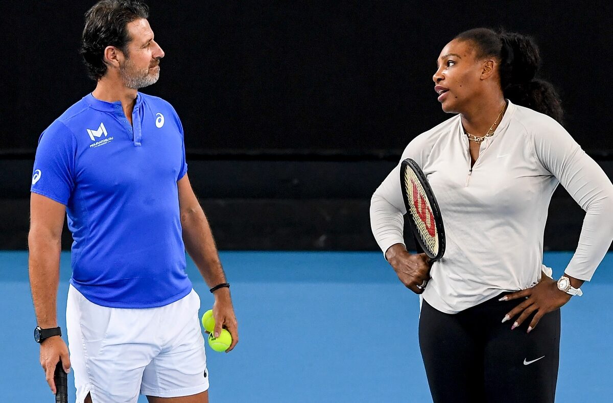 Serena Williams, alături de Patrick Mouratoglou