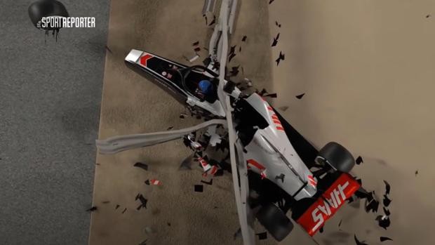 VIDEO! Ce nu s-a văzut la tv. A fost recreat accidentul terifiant al lui Grosjean. ”M-am gândit numai la Niki Lauda”