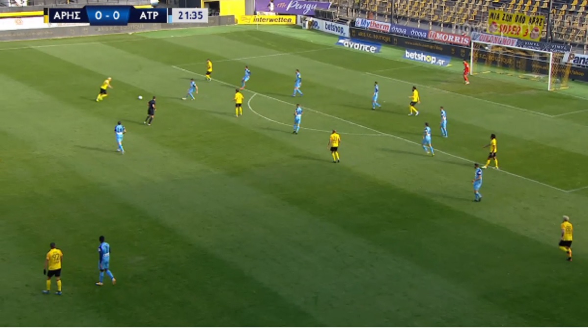 VIDEO | Cristi Ganea tocmai a făcut meciul vieţii! A reuşit un gol fabulos în Aris – Atromitos 3-0. Execuţie încântătoare a românului