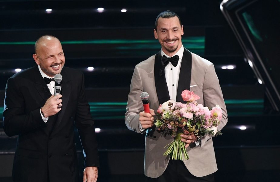 VIDEO | Zlatan Ibrahimovic a făcut show la Sanremo! Starul lui AC Milan a cântat alături de Sinisa Mihajlovic. Imagini memorabile!
