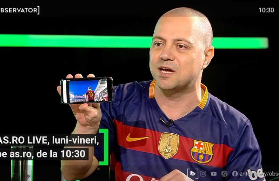 EXCLUSIV AS.ro LIVE | Dan Badea, Iniesta al glumelor! Cum a ajuns să țină cu Barcelona și jucătorul preferat din România