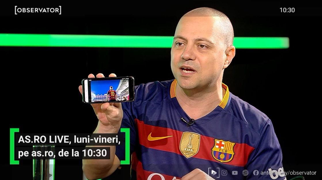 EXCLUSIV AS.ro LIVE | Dan Badea, Iniesta al glumelor! Cum a ajuns să țină cu Barcelona și jucătorul preferat din România