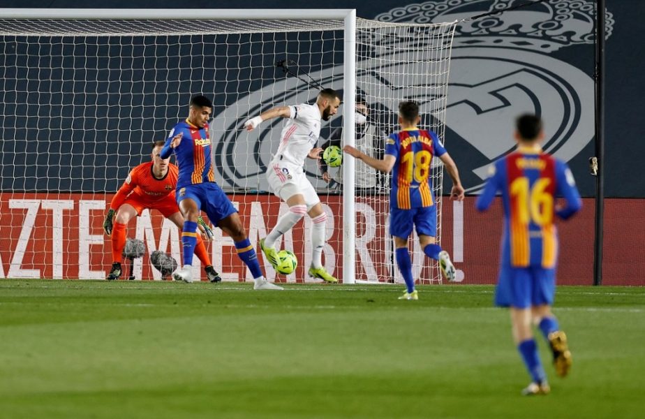 VIDEO | Karim Benzema e ZEU în "El Clasico"! Francezul, supergol în poarta Barcelonei. Gol cu călcâiul pentru Real Madrid