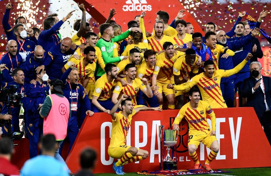 Athletic Bilbao – Barcelona 0-4! Catalanii au câștigat Cupa Spaniei! Echipa lui Koeman i-a demolat pe basci. "Dublă" de senzaţie a lui Messi