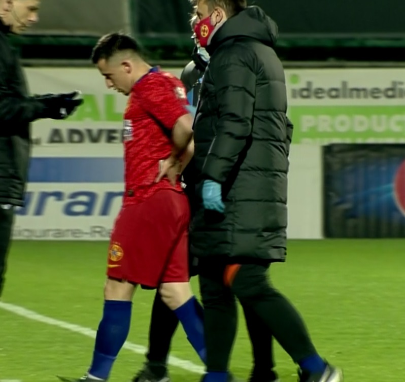 Olimpiu Moruţan s-a accidentat în FCSB – FC Botoşani! "Perla" lui Becali a acuzat dureri şi a cerut singur schimbare