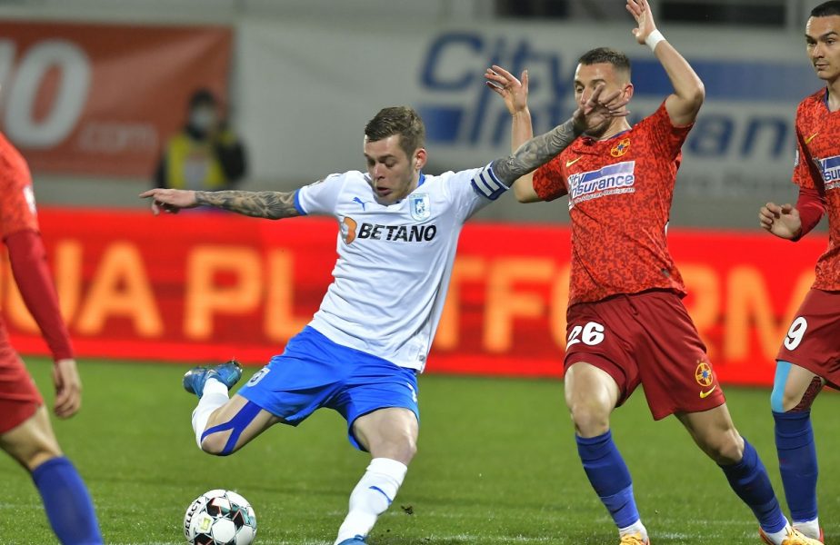 Universitatea Craiova – FCSB 2-0. Dezastru pentru echipa lui Gigi Becali! Două înfrângeri în patru zile pentru roș-albaștri. CFR Cluj, noul lider
