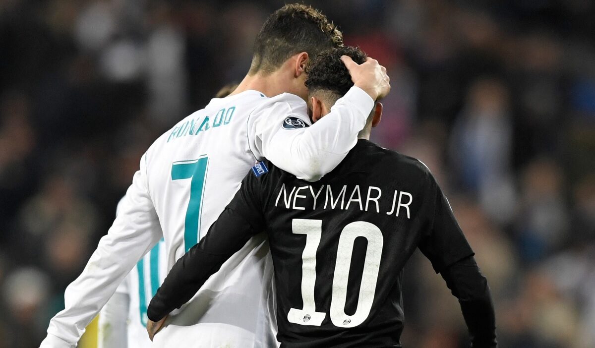 Neymar, alături de Cristiano Ronaldo