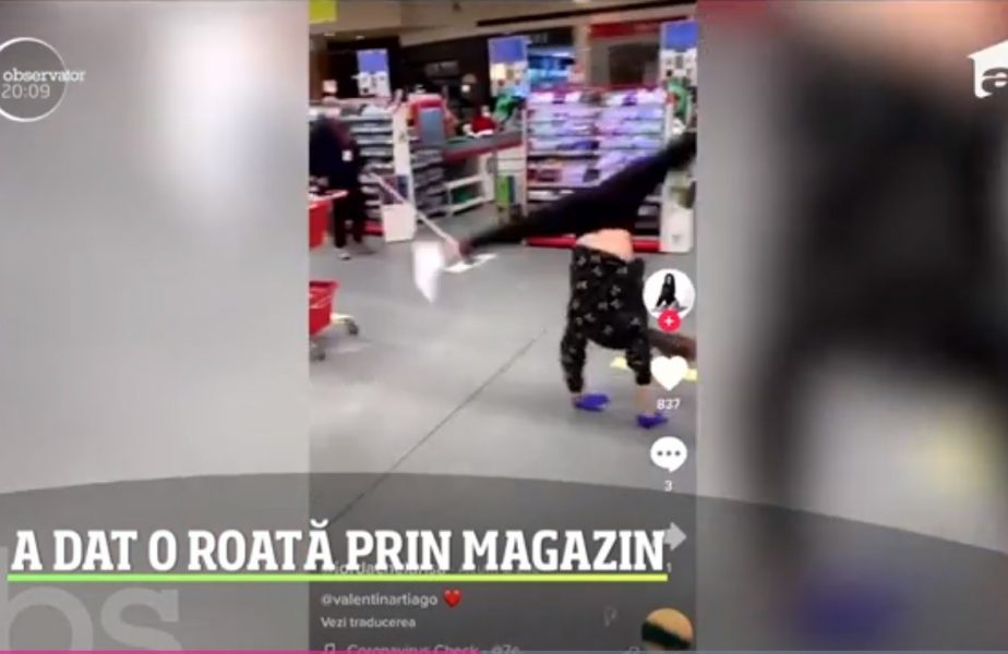 Larisa Iordache a făcut roata într-un supermarket