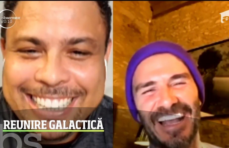Galacticii Ronaldo, Beckham, Figo si Roberto Carlos s-au reunit pe Internet