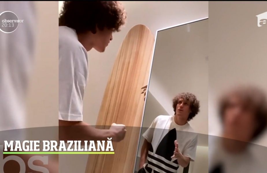 David Luiz  s-a jucat singur in fata oglinzii şi, culmea, a pierdut!