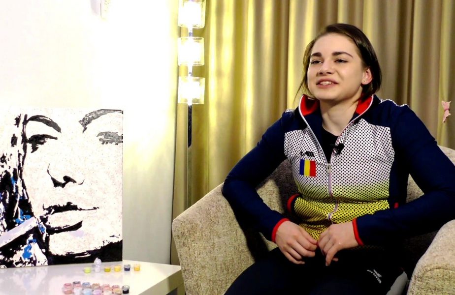 VIDEO EXCLUSIV | Pasiunea inedită a Mariei Holbură. Singura gimnastă din România calificată la Jocurile Olimpice, talentată şi la pictură