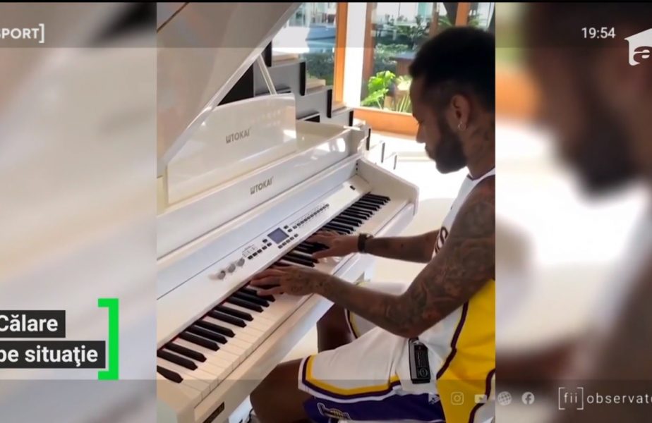 Neymar cântă la pian în izolare