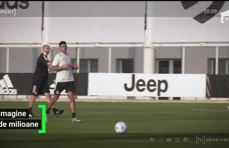 Românul de la Juventus, Drăguşin, s-a antrenat cu Ronaldo