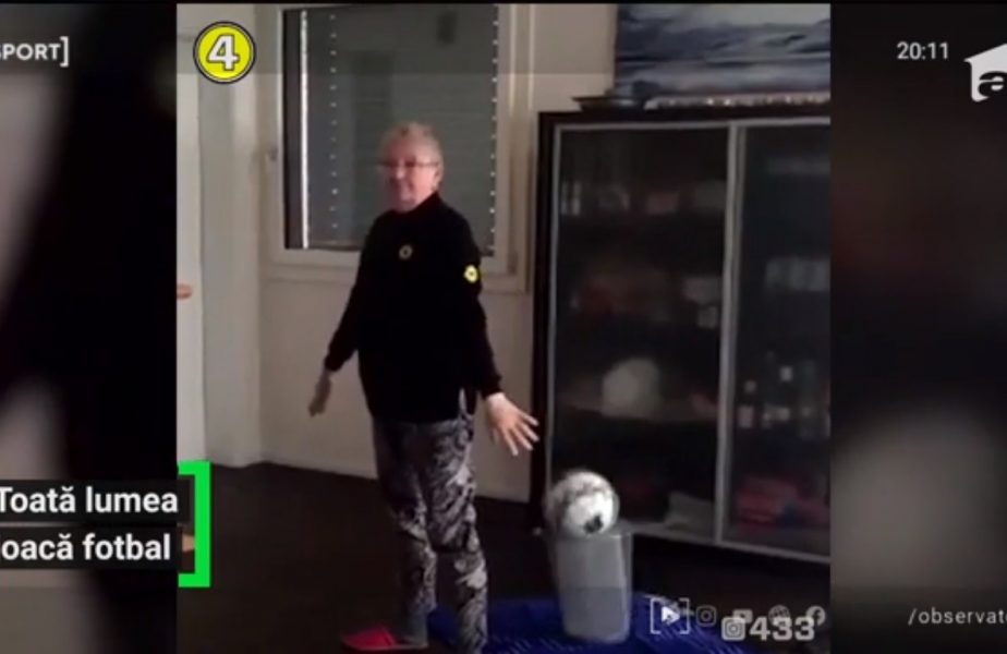 O bunicuţă s-a perfecţionat în jonglerii!